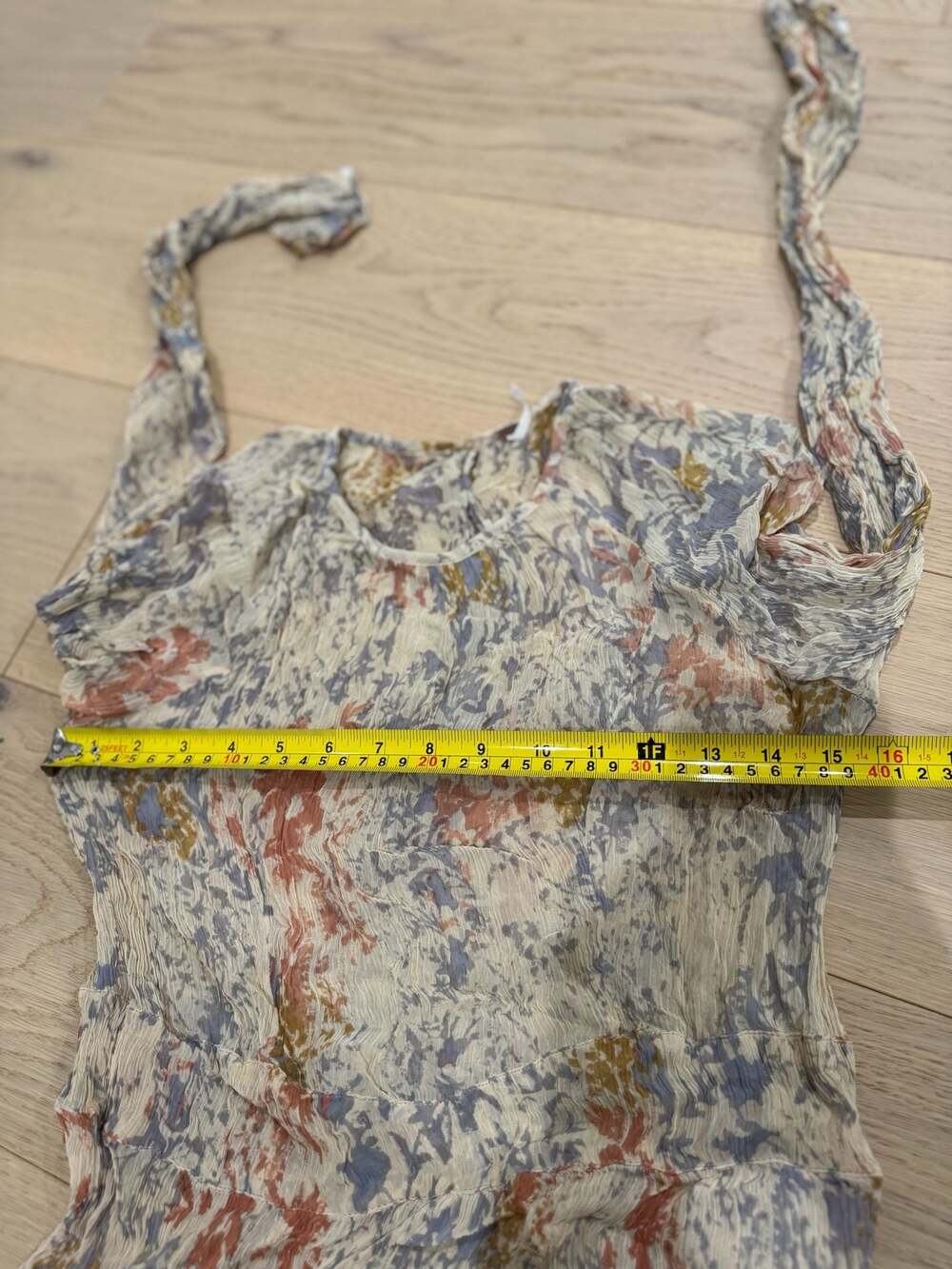 Free People Women's Floral Crinkled Mesh Long-Sleeve Maxi Dress  Button-Back - Picture 8 of 11